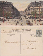 CPA Paris Avenue De L'Opera - Belebt/Opernstrasse 1905  - Altri & Non Classificati