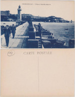 CPA Marseille Phare Sainte Marie/Promenade Mit Leuchtturm 1918  - Non Classificati