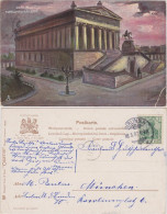 Ansichtskarte Berlin Künstlerkarte: Nationalgalerie Bei Mondschein 1908  - Autres & Non Classés