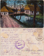 Postcard Polen Polska Russich-Polnisches Bauerngehöft 1917  - Poland