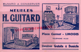 87 - LIMOGES - BUVARD MEUBLES H. GUITARD - PLACE CARNOT  MOBILIER LITERIE - M