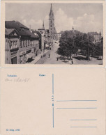 Postcard Tschaslau Čáslav Markt Mit Geschäften 1930  - Czech Republic