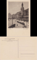 Ansichtskarte Leipzig Partie Am Alten Rathaus, Autos 1928  - Leipzig