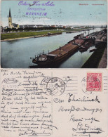 Ansichtskarte Mannheim Neckervorland, Hafen Un DKirche 1913  - Mannheim