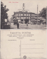 Postales Vigo Plaza Del Urzaiz, Straße Und Straßenbahn 1928  - Sonstige & Ohne Zuordnung