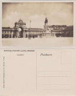 Postcard Lissabon Platz Und Denkmal 1930 - Sonstige & Ohne Zuordnung