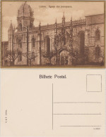 Postcard Lissabon Egreja Dos Jeronymos 1924 - Sonstige & Ohne Zuordnung