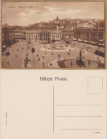 Postcard Lissabon Praça D. Pedro IV./Platz D. Pedro IV. 1924 - Other & Unclassified