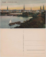 Ansichtskarte Hamburg Panorama Lombardbrücke 1914 - Sonstige & Ohne Zuordnung