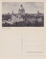 Ansichtskarte Hannover Neues Rathaus (seitliche Ansicht) 1930 - Hannover