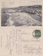 Ansichtskarte Zinnowitz Strandleben - Hotels, Große Welle 1925  - Zinnowitz