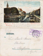 CPA Straßburg Strasbourg Altes Kaufhaus Und Kanal 1914  - Straatsburg