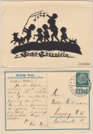 Ansichtskarte  Sechs Sternlein, Schattenschnitt 1934 - Silhouetkaarten