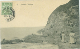 Jersey 1913; Plemont Bay (animated) - Circulated. - Plemont