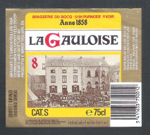 LA GAULOISE - 8 - 75 CL  -  BIERETIKET  (BE 341) - Bière
