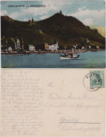 Ansichtskarte Königswinter Stadt, Drachenfels Und Dampfer 1912  - Königswinter