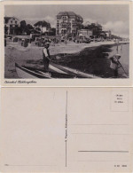 Ansichtskarte Kühlungsborn Partie Am Strand Fischer Mit Boot - Hotels 1940  - Kuehlungsborn