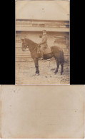 Foto  Soldat Auf Einem Pferd 1921 Privatfoto - Andere & Zonder Classificatie