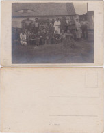 Ansichtskarte  Gruppenaufnahme: Soldaten Mit Ihren Frauen 1917 Privatfoto - Other & Unclassified