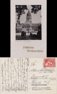 Postcard Buenos Aires Plaza Congreso - Fröhliche Weihnachten 1937 - Argentine