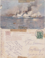 Ansichtskarte  Linienschiffe Im Manöver 1912  - Warships