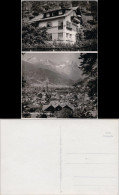 Ansichtskarte Garmisch-Partenkirchen Zweibildkarte; Totale Und Villa 1955 - Garmisch-Partenkirchen