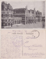 CPA Kamerich Cambrai (Kamerijk) La Gare/Bahnhof Mit Vorplatz 1917 - Altri & Non Classificati