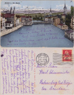Ansichtskarte Zürich Zürich U.die Alpen 1923 - Sonstige & Ohne Zuordnung