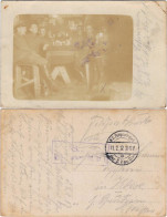 Ansichtskarte  Offziere Beim Gemütlichen Beisammensein 1917 Privatfoto - Otros & Sin Clasificación