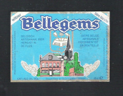 BELLEGEMS - WITBIER - 25 CL  - BIERETIKET (BE 342) - Cerveza