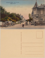 Ansichtskarte Oberhof (Thüringen) Zellaer Strasse, Belebt - Kutsche 1914  - Oberhof