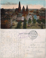 Postkaart Gent Ghent (Gand) Panorama De La Place Du Vendredi 1915  - Otros & Sin Clasificación