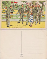 Ansichtskarte  Scherzkarte Holland: Soldaten Beim Foto Schießen 1955 - Humor