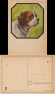 Ansichtskarte  Unsere Treuen Freunde - Künstler AK Bernhardiner Hund 1930 - Chiens