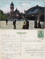 Ansichtskarte Köln Straßenpartie Am Hauptbahnhof Mit Viadukt 1908  - Köln