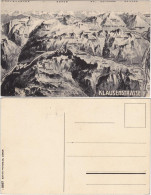 _Graubünden Allgemein Graubündener Berge - Klausenstraße Landkarte 1913 - Autres & Non Classés