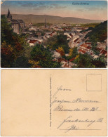 Postcard Teplitz-Schönau Teplice Straßenpartie Und Strasse 1913  - Czech Republic