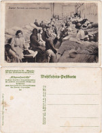Ansichtskarte  In Einer Baracke Von Ostpreuss. Flüchtlingen 1917  - Weltkrieg 1914-18