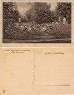 Barleux Bérlu Park Beim Feldlazarett - Verwundete Bei Der Erholung 1917 - Autres & Non Classés