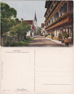 Ansichtskarte Oberstdorf (Allgäu) Kirchstraße Mit Löwen-Dependance 1918 - Oberstdorf