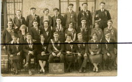 Carte Photo .CPA. ISERE. D38. BIOL . Conscrits Conscrites Commune De Biol Classe 1928 . Instruments Musique. JOURDAN - Other & Unclassified