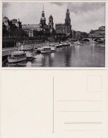 Ansichtskarte Innere Altstadt-Dresden Dampfschifflandeplatz 1937 - Dresden