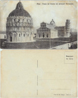 Cartoline Pisa Piazza Del Duomo Coi Principali Monumenti 1912  - Other & Unclassified