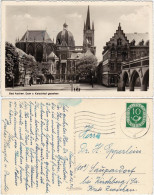 Ansichtskarte Aachen Dom V. Katschhof Gesehen 1952 - Aken