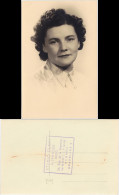  Portrait Junger Frau Gelockt: Studio Clary Van Begin Bruxelles 1933 Privatfoto - Personnages