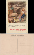 Blédine Jacquemaire Publicité: Moman... Le Cochon Qui Famille Dans Le Buffet - Advertising