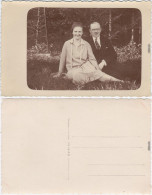 Ansichtskarte  Neugebackenes Ehepaar Zu Pfingsten In Dresden 1929 Privatfoto  - Paare