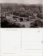 Würzburg Stadt Und Ludwigsbrücke Foto Ansichtskarte  1965 - Wuerzburg