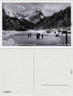 Garmisch-Partenkirchen Schlittschaulauf Auf Dem Riessersee Ansichtskarte 1934 - Garmisch-Partenkirchen
