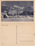 Fischen Im Allgäu Blick Auf Die Stadt Im Winter Hörnergruppe B Sonthofen 1928 - Autres & Non Classés